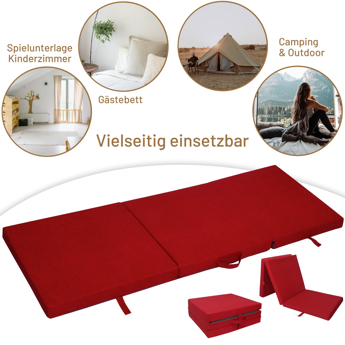 RelaxXL Klappmatratze Junior Meliert