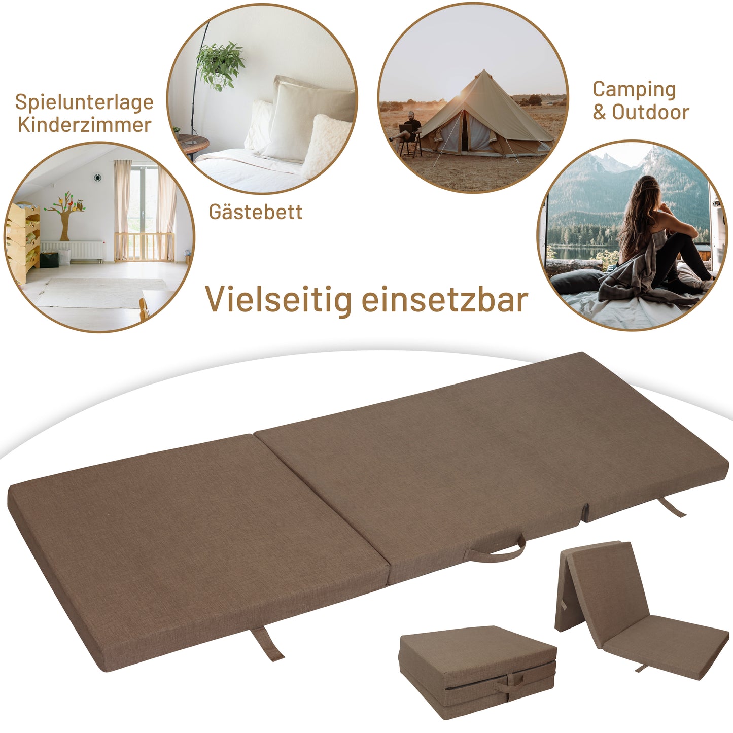 RelaxXL Klappmatratze Junior Meliert