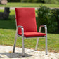 Niedriglehner-Auflage SUNNY - Rot