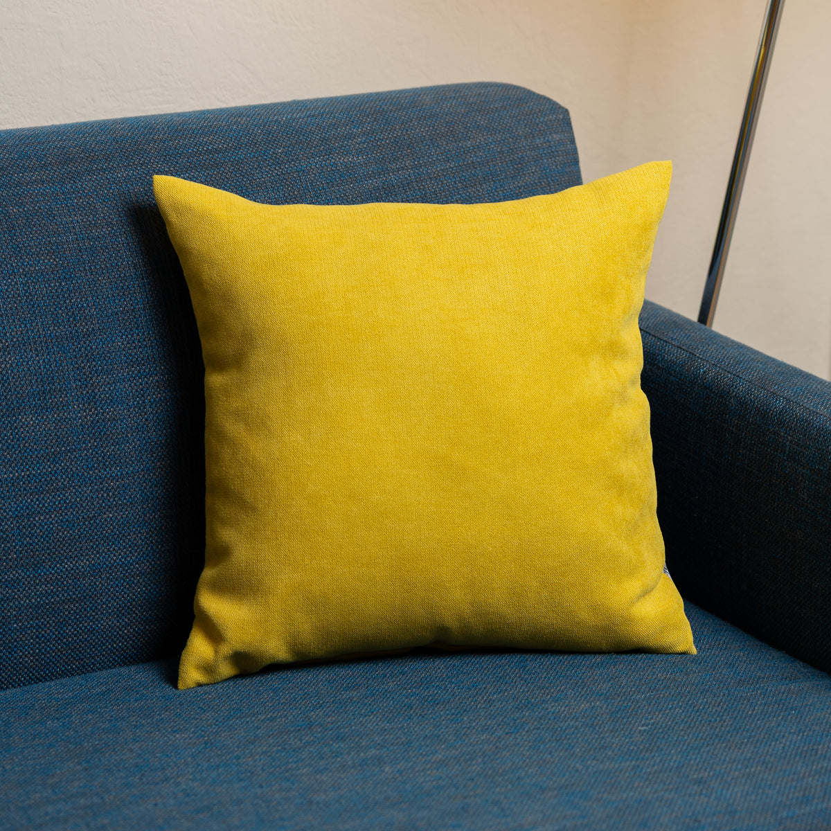 Dekokissen FEEL 40x40cm Gelb – waschbar, Öko-Tex – Herlag