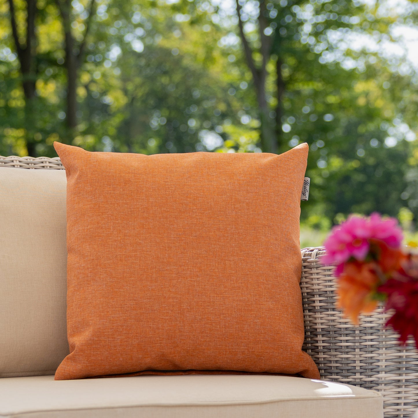 Outdoor Dekokissen Hülle Sunny 50x50cm Orange