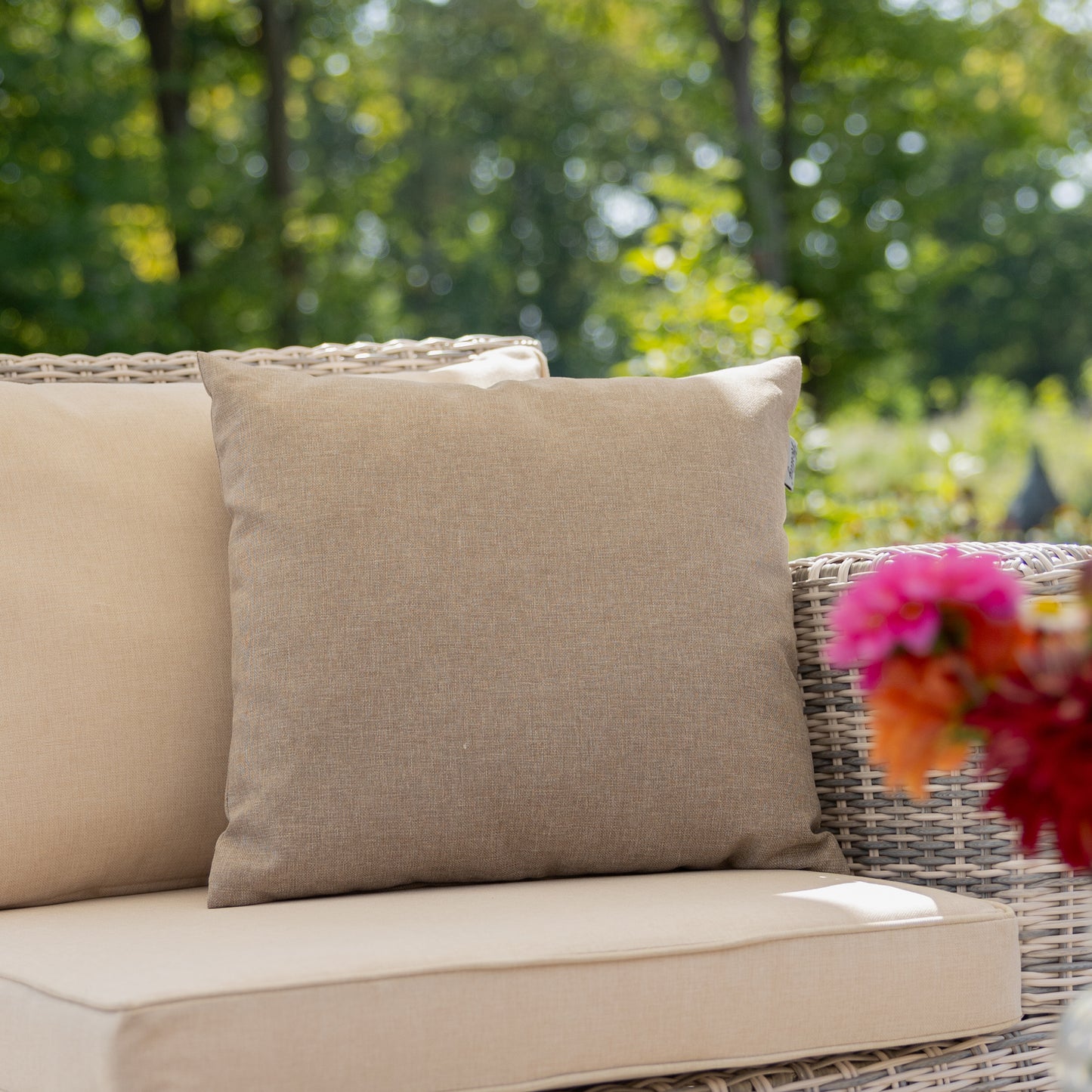 Outdoor Dekokissen Sunny  50x50cm Taupe