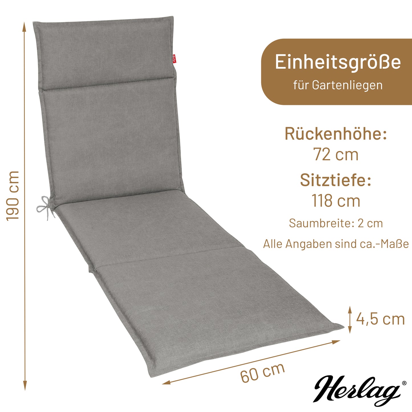 Liegenauflage BEA - Grau