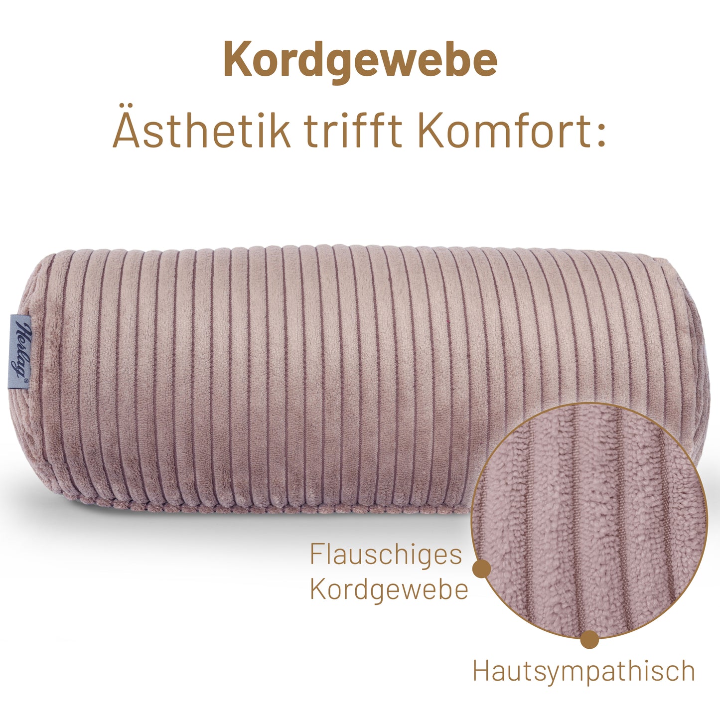 Kissenrolle ELLA - 40x15cm Flieder