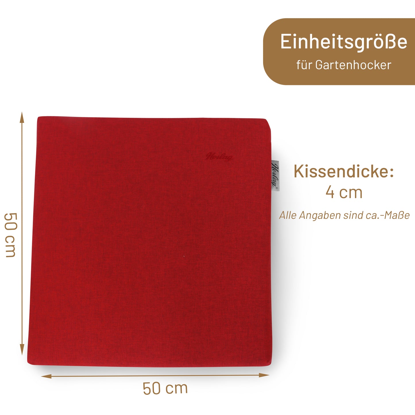 Hockerauflage SUNNY - Rot
