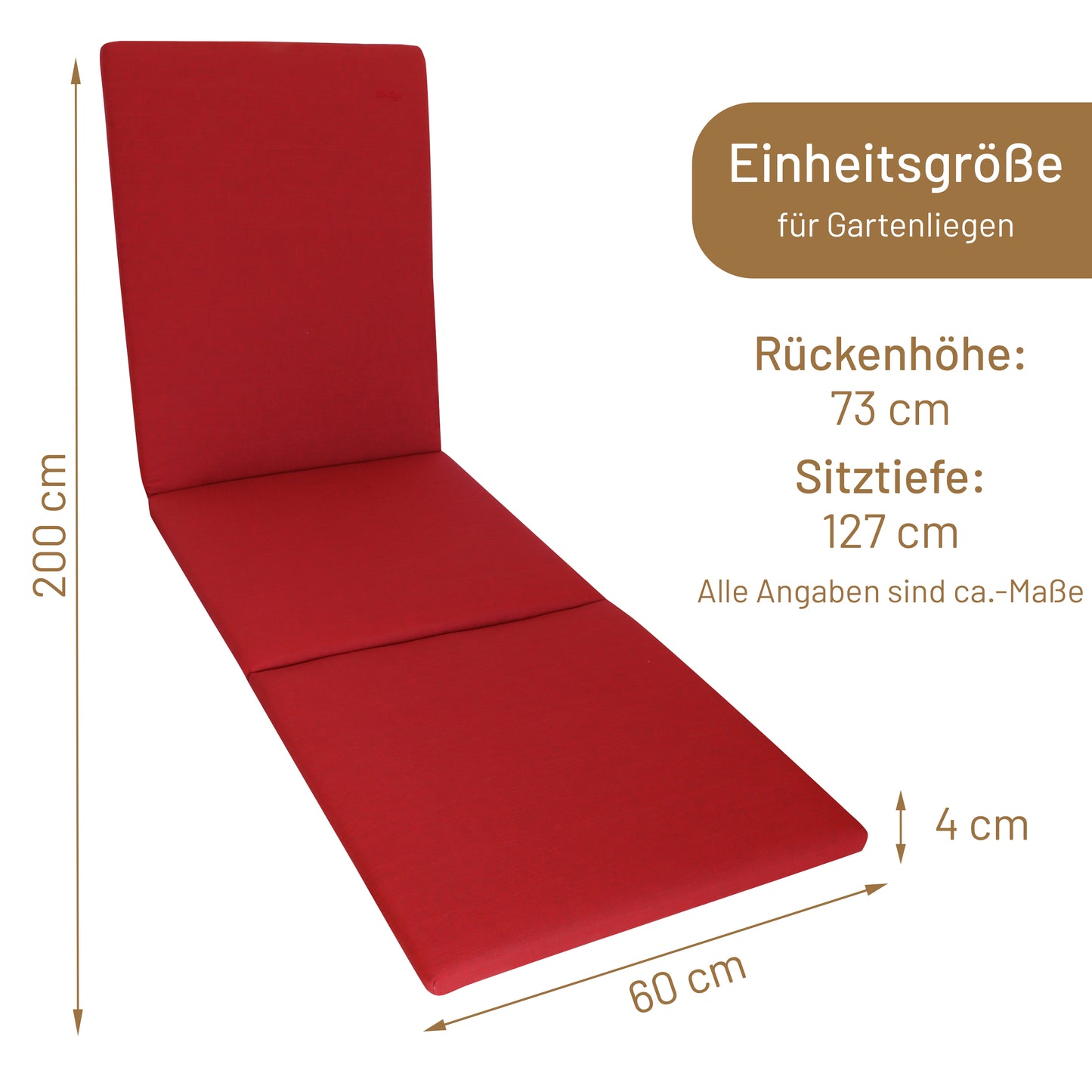 Liegenauflage SUNNY - Rot