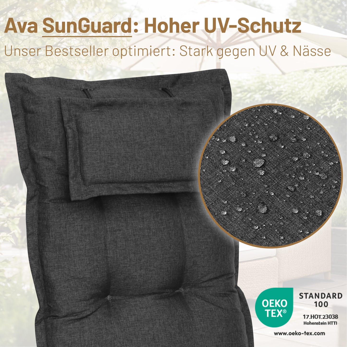 Liegenauflage AVA Sun-Guard - Anthrazit