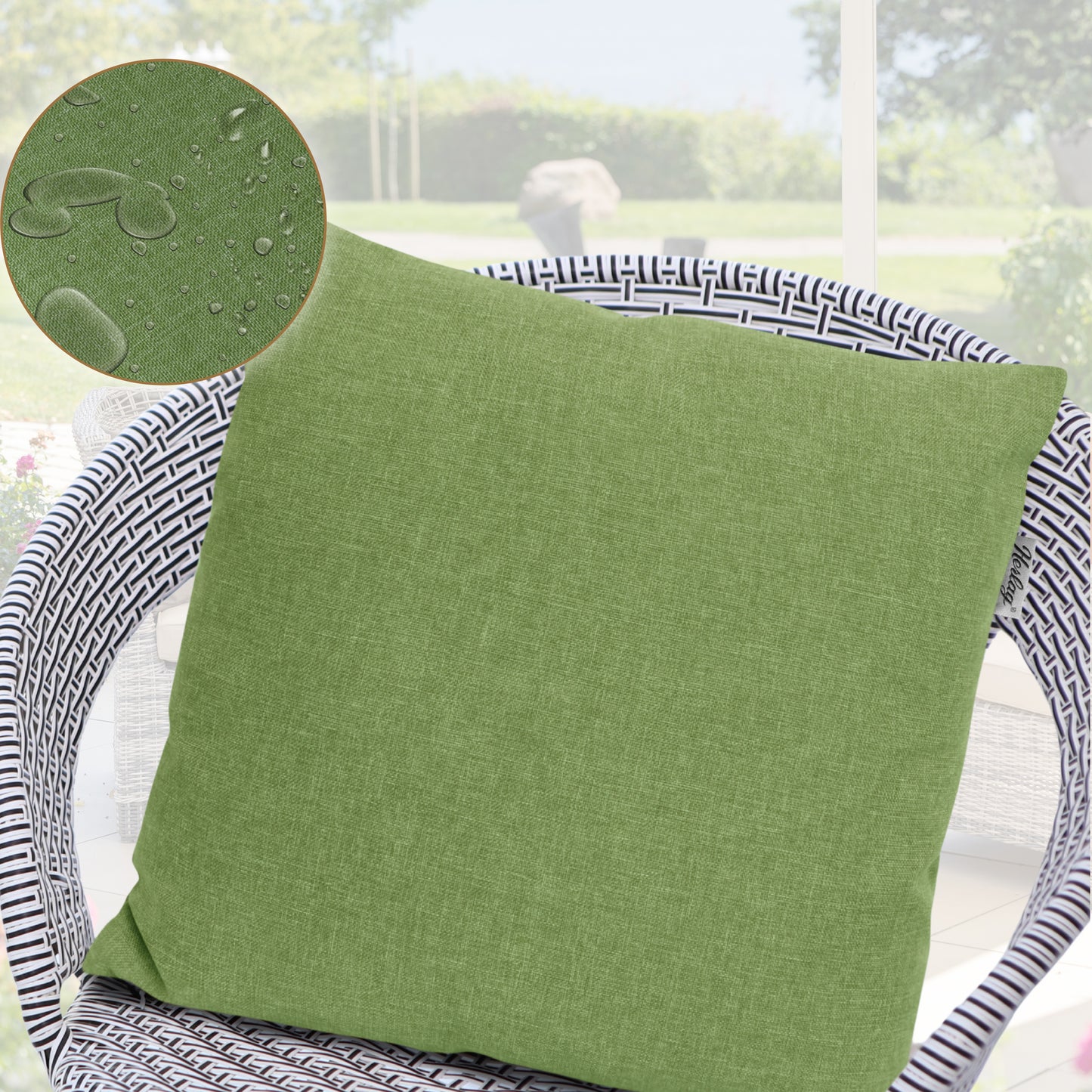 Outdoor Dekokissen Sunny  50x50cm Oliv