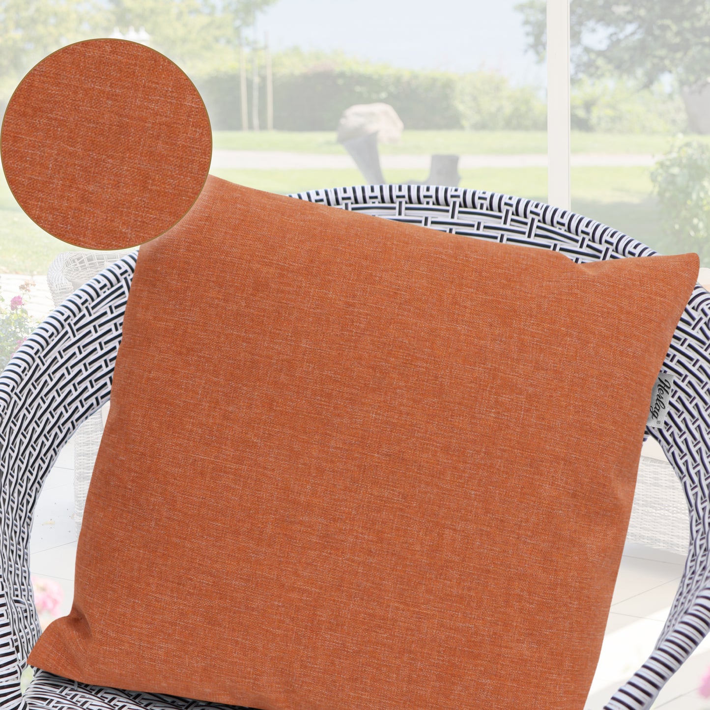 Outdoor Dekokissen Sunny  50x50cm Orange