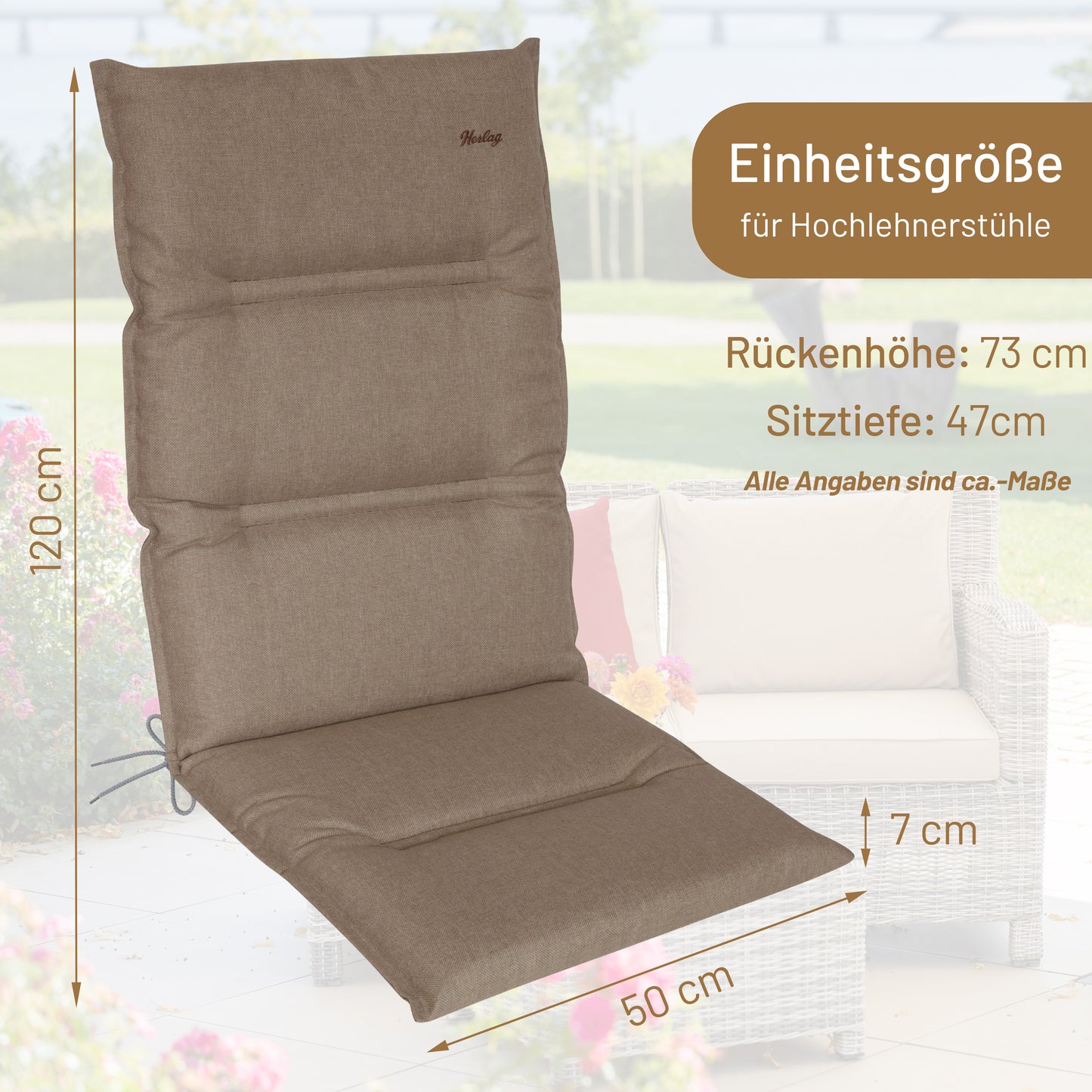 Hochlehner GRETA – recycelter Stoff - Taupe