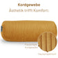 Kissenrolle ELLA - 40x15cm Senfgelb