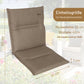 Niedriglehner-Auflage GRETA - recycelter Stoff - Taupe