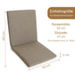 Niedriglehner-Auflage SUNNY - Taupe