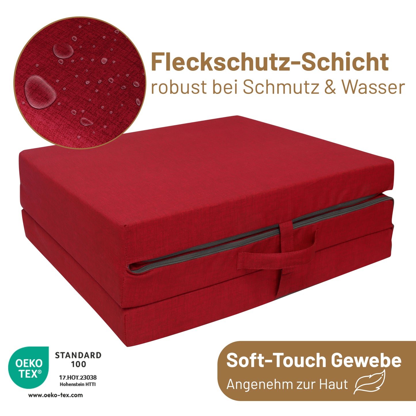 RelaxXL Klappmatratze Junior Meliert