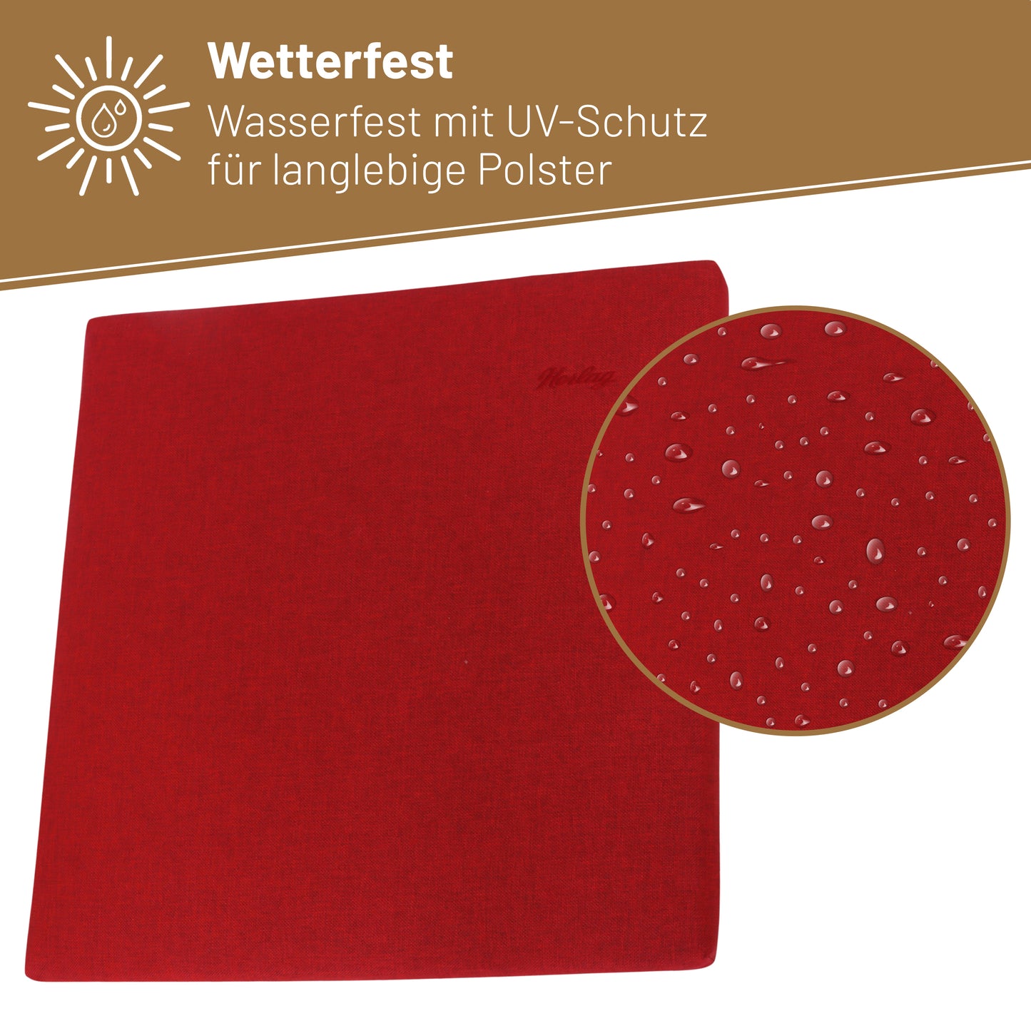 Hockerauflage SUNNY - Rot