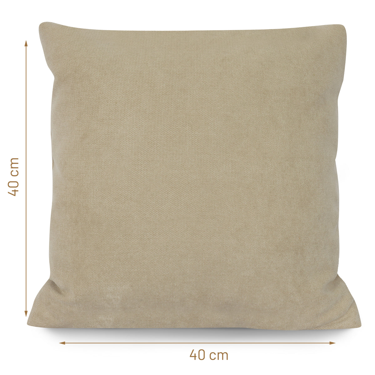 Dekokissen FEEL 40x40cm Beige – waschbar, Öko-Tex – Herlag