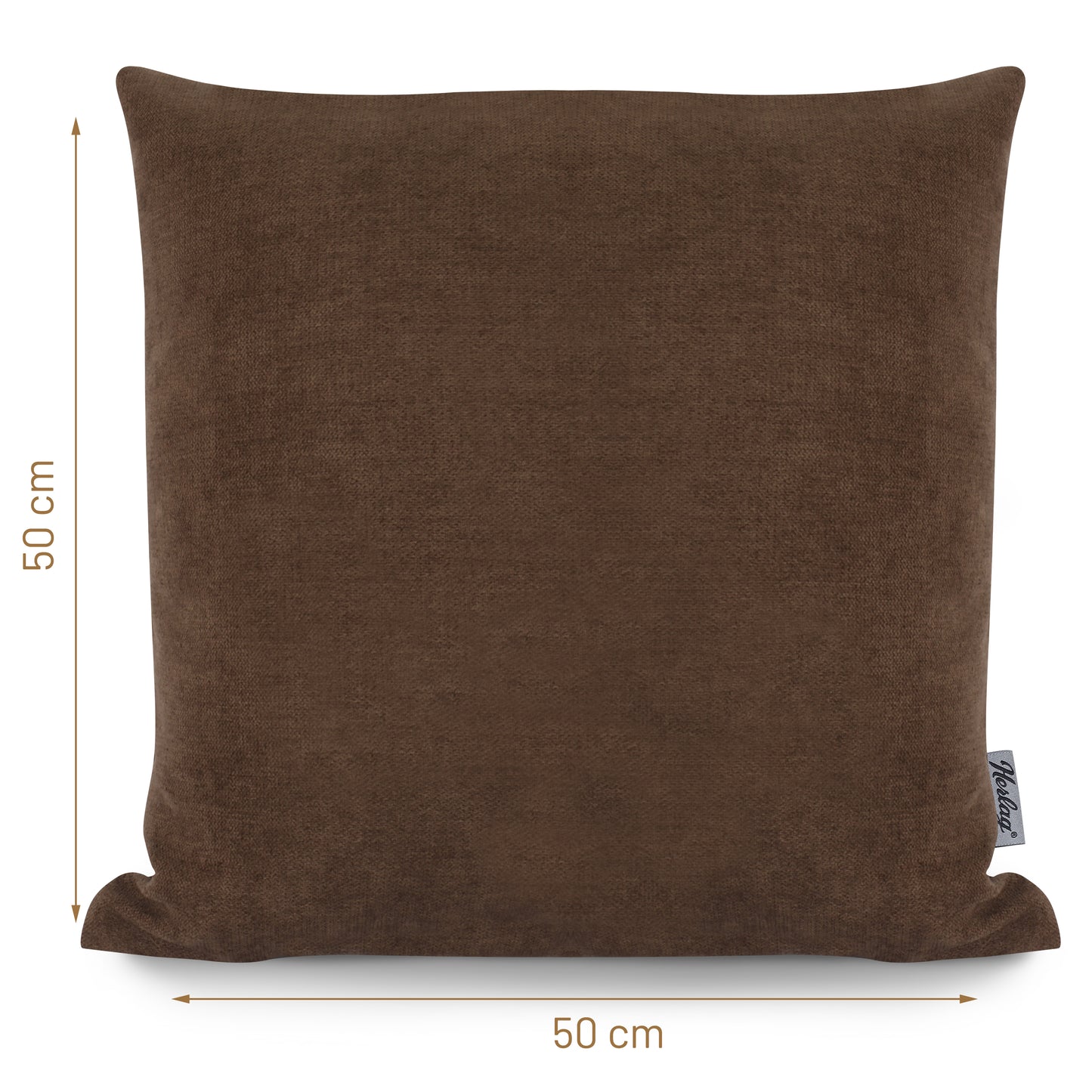 Dekokissen FEEL - 50x50cm Braun - Kissenbezug