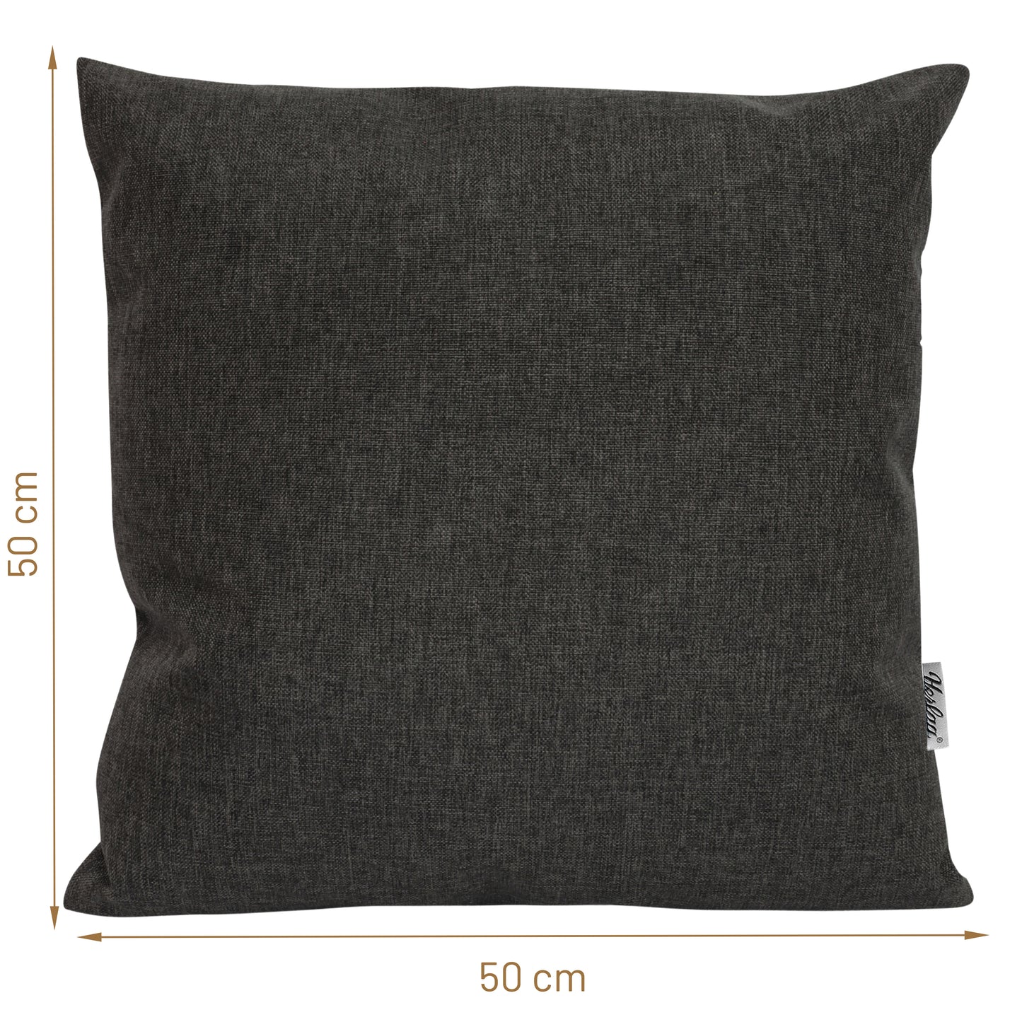 Outdoor Dekokissen Sunny  50x50cm Anthrazit