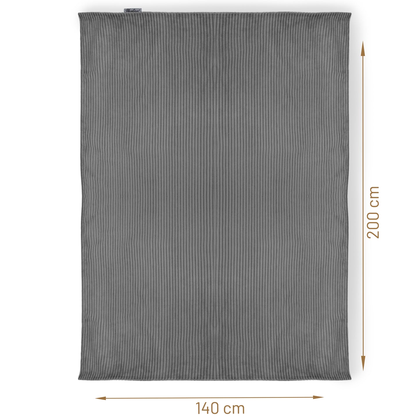 Wohndecke Ella - 140x200cm Grau