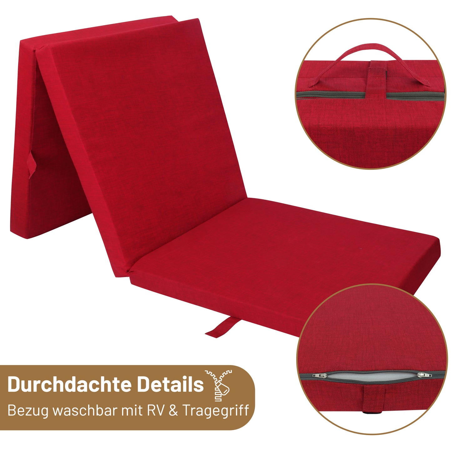 RelaxXL Klappmatratze Junior Meliert