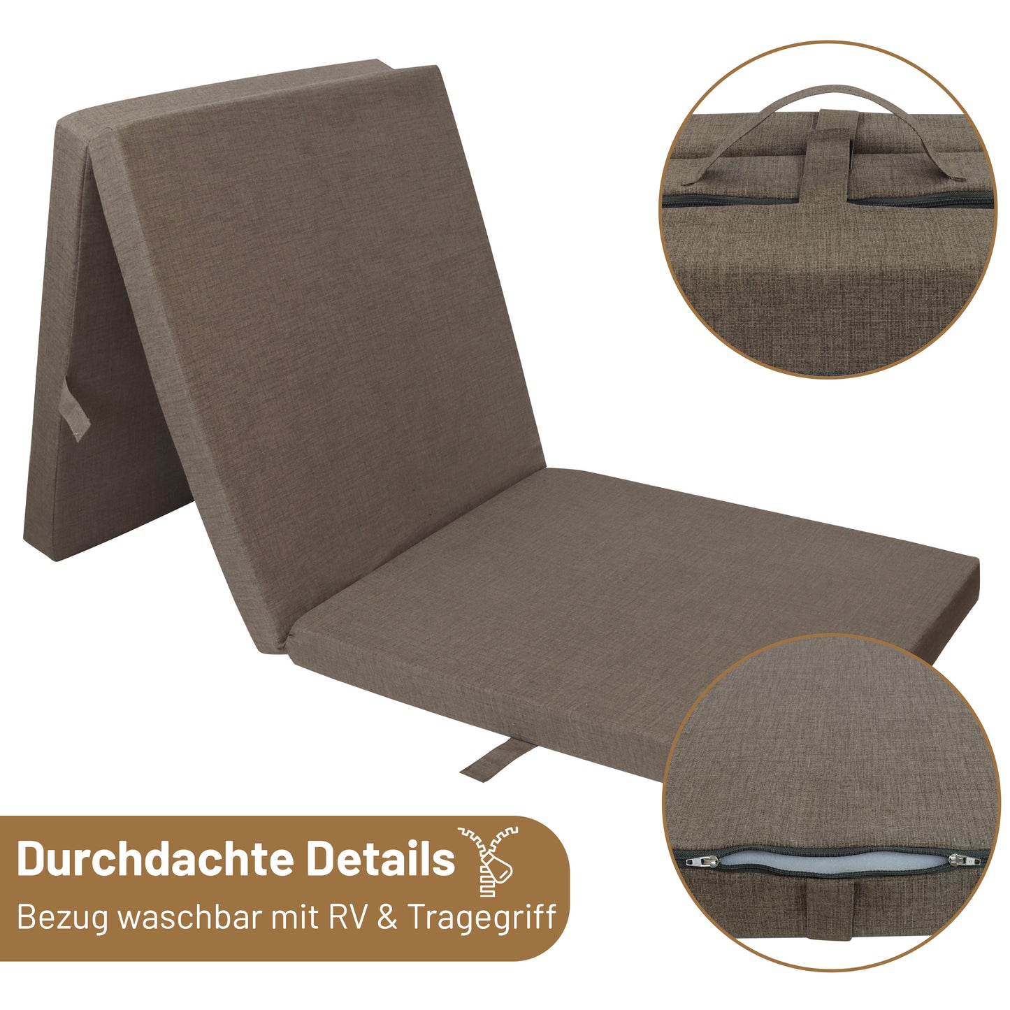 RelaxXL Klappmatratze Junior Meliert