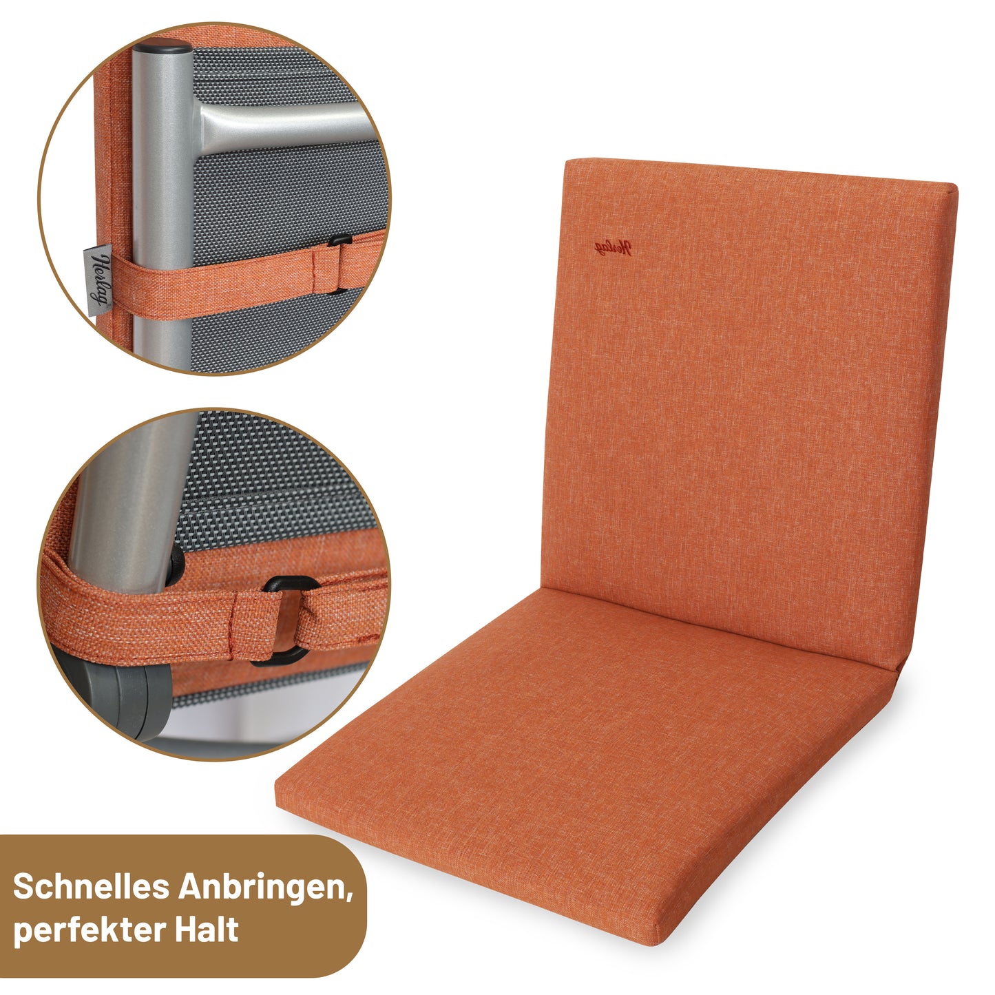 Niedriglehner-Auflage SUNNY - Orange