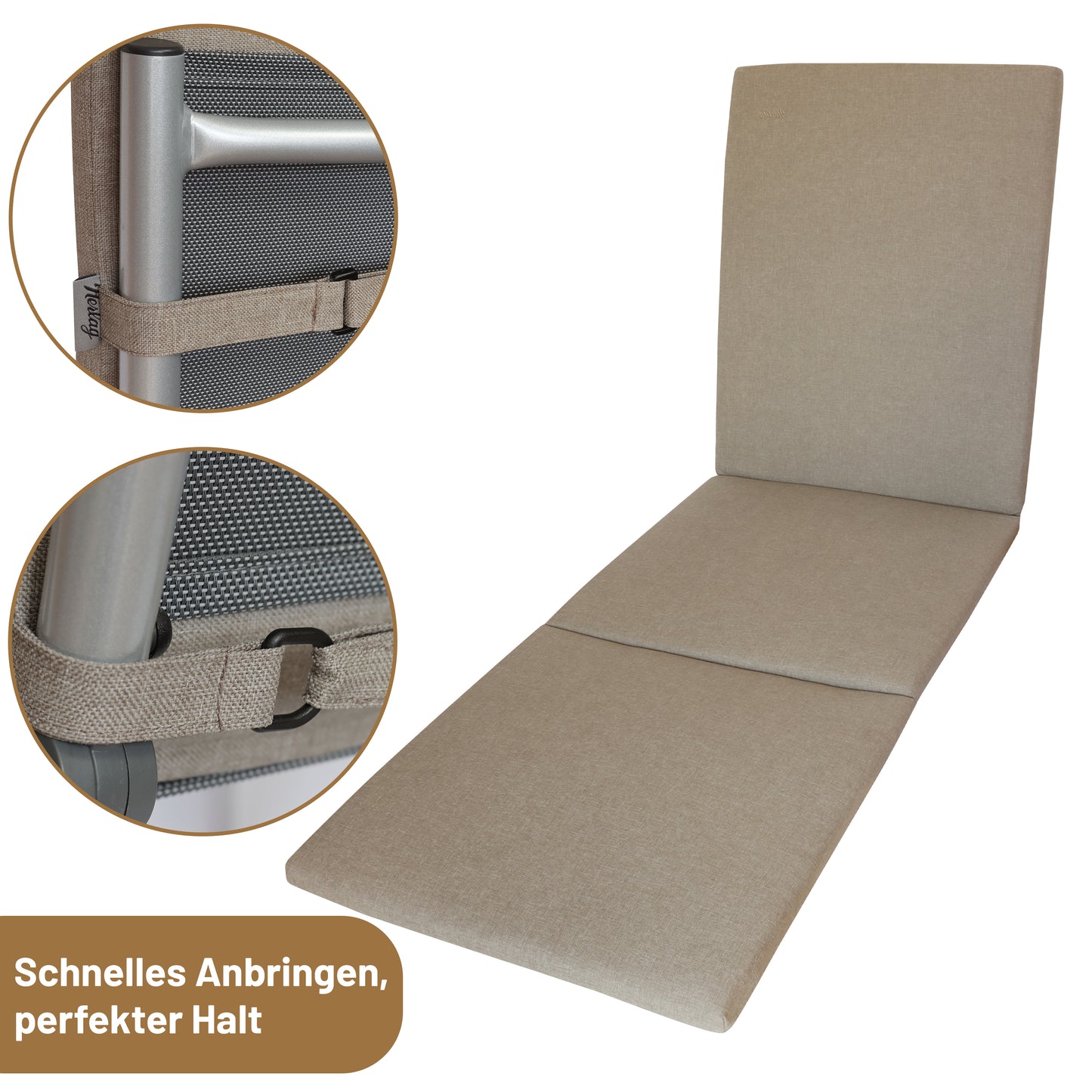 Liegenauflage SUNNY - Taupe
