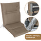 Niedriglehner-Auflage GRETA - recycelter Stoff - Taupe