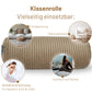 Kissenrolle ELLA - 65x20 Hellbraun