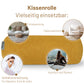 Kissenrolle LUXE - 65x20cm Senfgelb