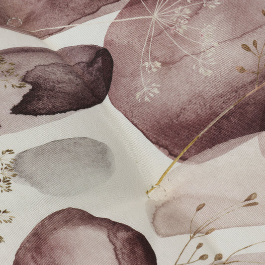 Stoffmuster Ava Print Aquarell Bordeaux