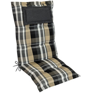 Stoffmuster Ava Print Kariert Beige
