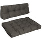 Palettenkissen Set Anthrazit/Taupe