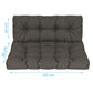 Palettenkissen Set Anthrazit/Taupe