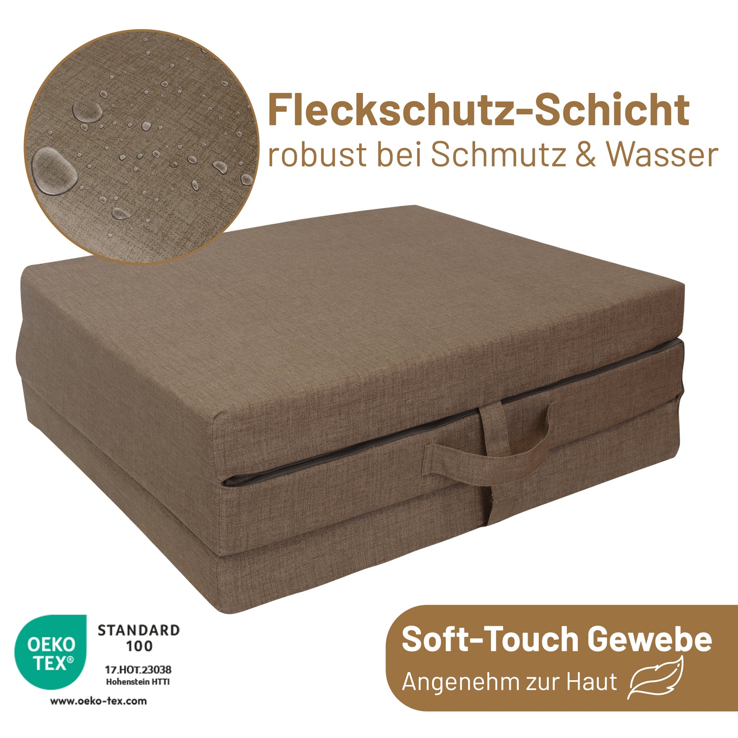 RelaxXL Klappmatratze Junior Meliert