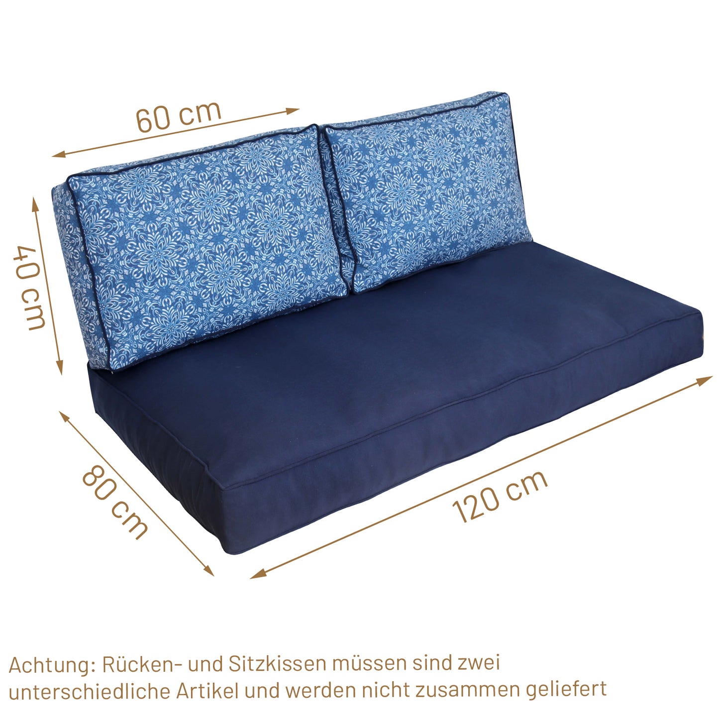Dekokissen Valeria - Blau