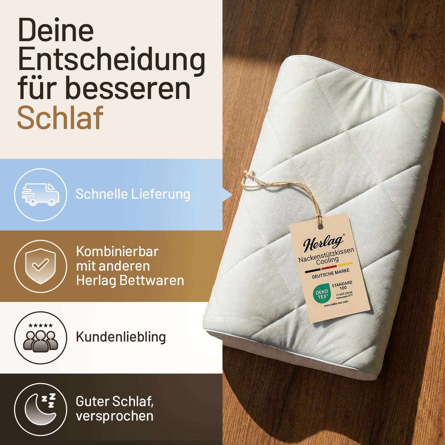 Nackenstützkissen Cooling 30x50cm