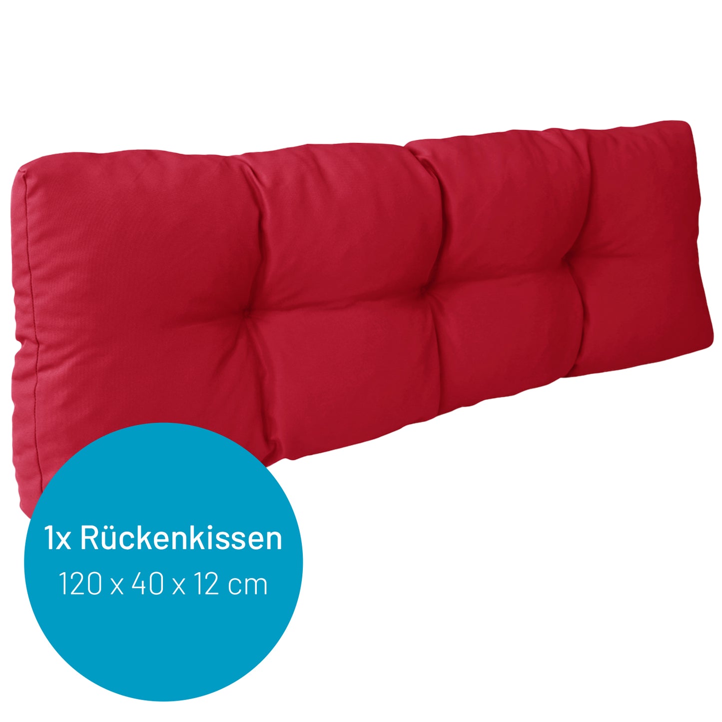 Palettenkissen Set Rot 2-teilig