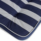 Hockerauflage TILLY - Blau Gestreift